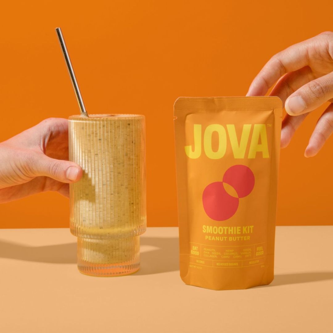JOVA Peanut Butter Smoothie Kit Packaging