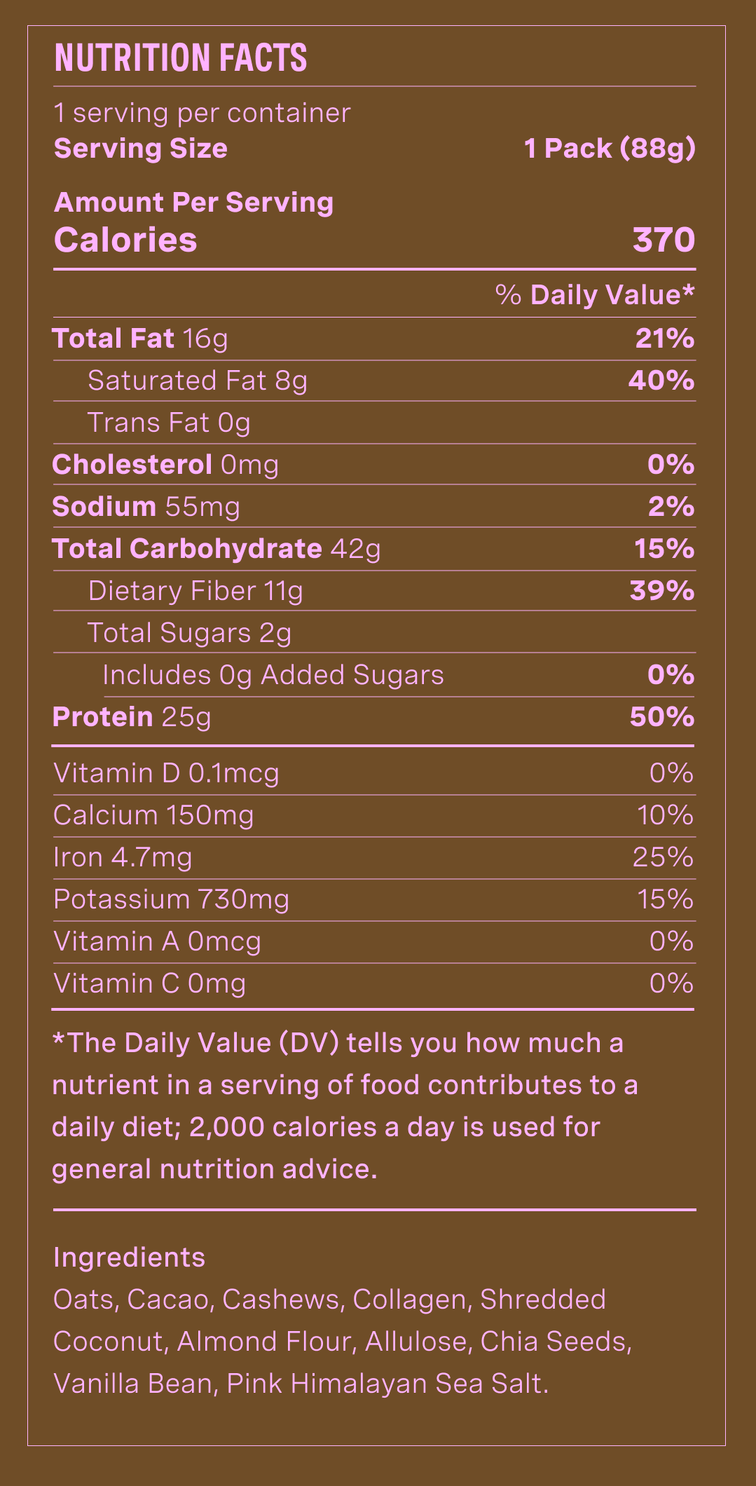 Double Chocolate Nutrition Facts