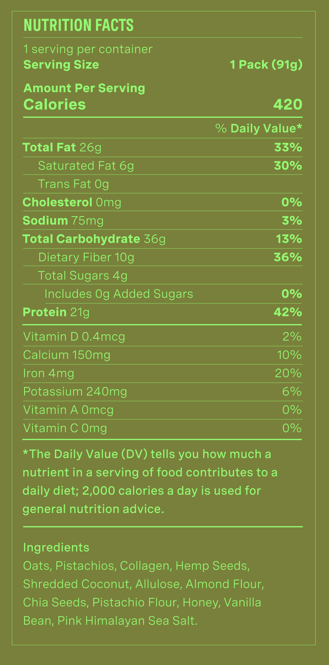 Pistatio Nutrition Facts