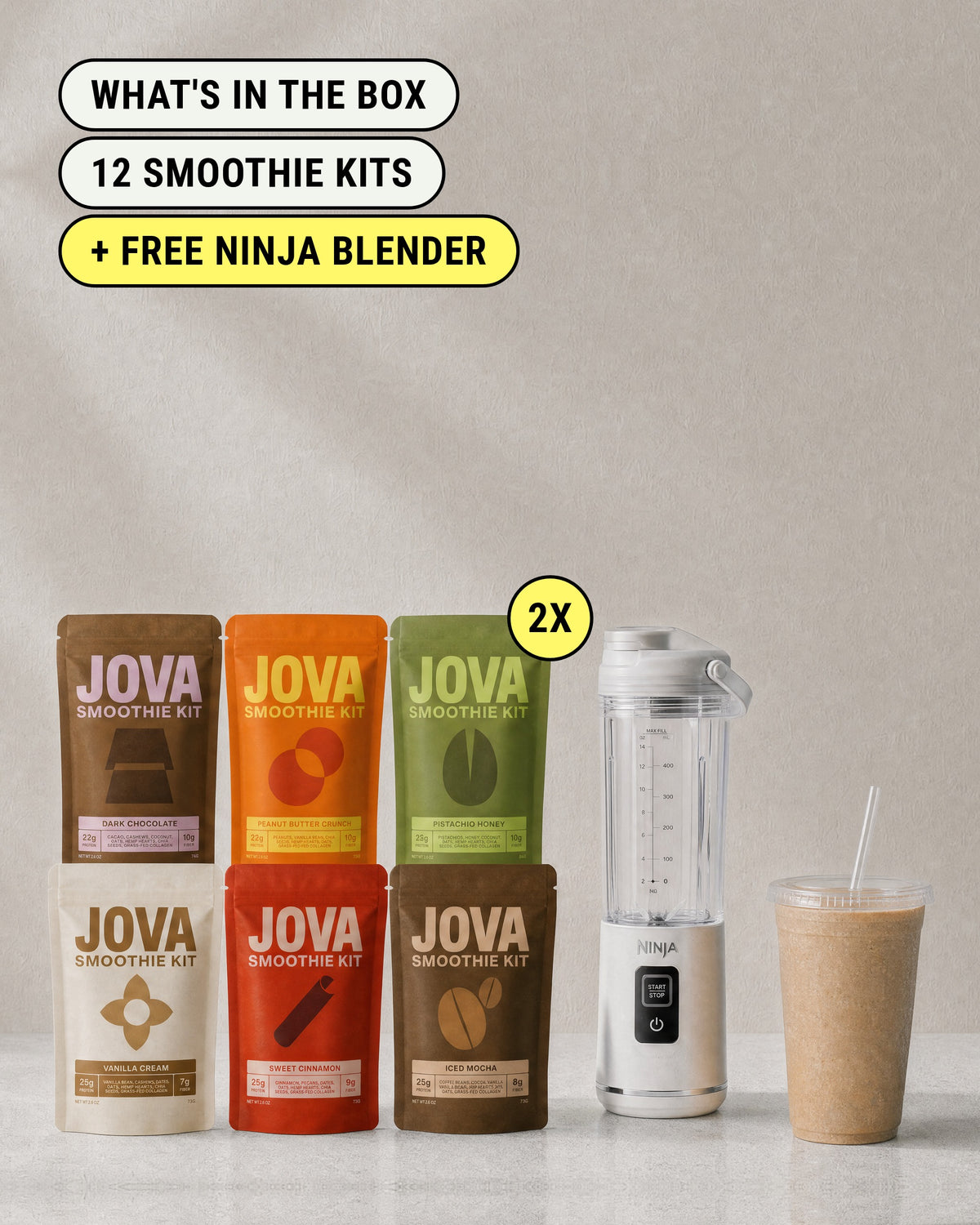 Protein Smoothie & Blender Bundle