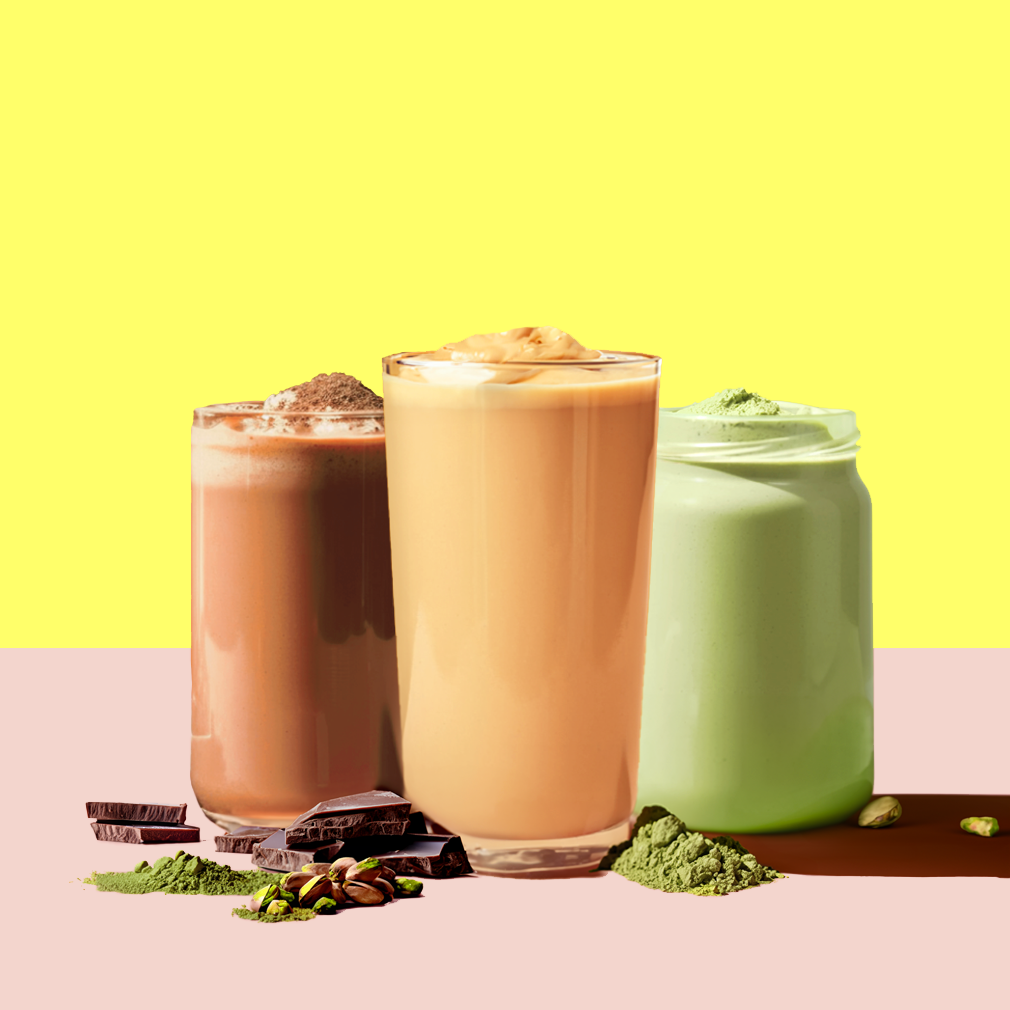 JOVA Smoothie Kits Variety Pack - Double Chocolate, Peanut Butter & Pistachio Flavors