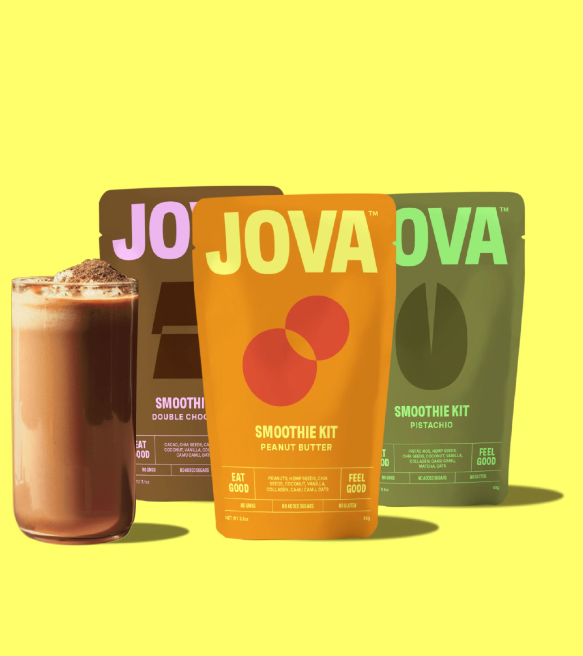 JOVA Smoothie Kits - Whole Ingredient Smoothie Kits Formulated to Keep you Full