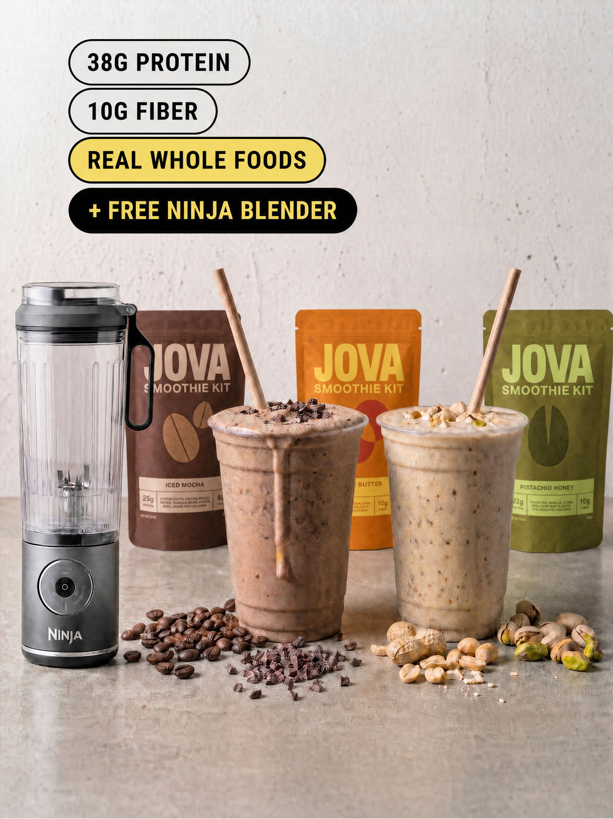 Protein Smoothie & Blender Bundle
